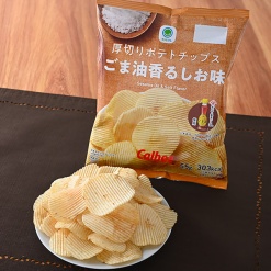 패밀리마트 향긋한 참기름 소금맛 포테토칩 55g