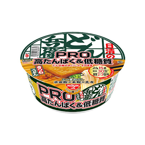 닛신 닛신의 돈베이 PRO 고단백 & 저당질 키츠네우동 86g