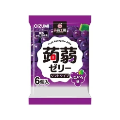 오이즈미 시모니타 곤약공방 곤약젤리 포도맛 1봉(6개입) 106g