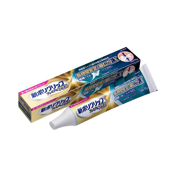 헤이리온재팬 신 폴리 그립 프리미엄 플러스 장시간 안정 & 씹는 힘 EX 70g