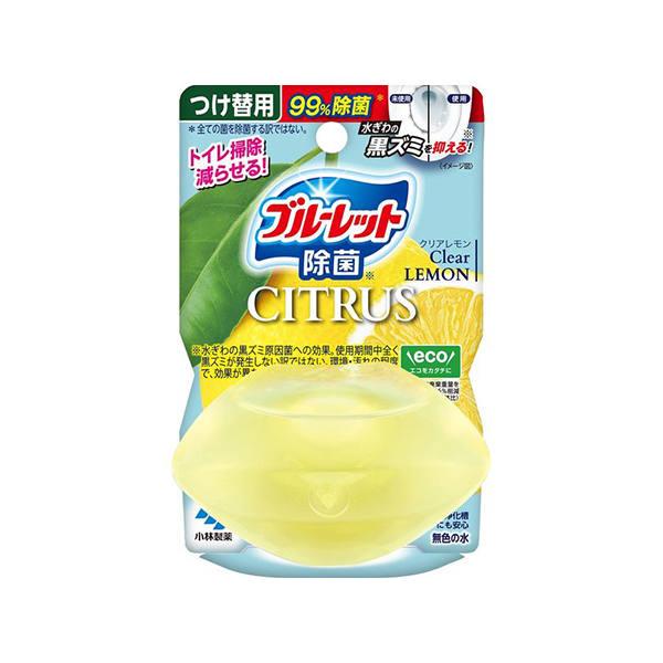 블루렛 놓기만하면 제균 EX 프레이그런스 교체용 시트러스 클리어 레몬 향기 67ml