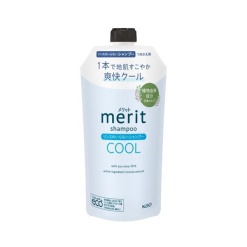 카오 메리트 린스가 필요없는 샴푸 쿨 리필용 320ml