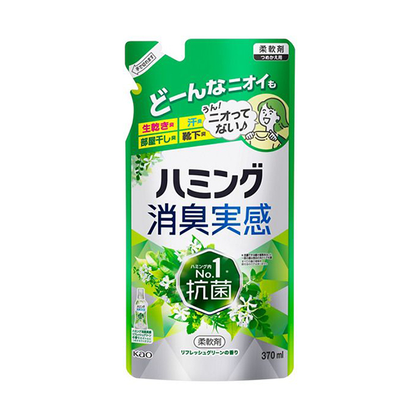 카오 허밍 탈취 실감 리프레시 그린 향기 리필용 370mL