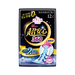 아침까지 초 안심 360 36cm(특히 걱정스러운 밤) 12개입_위생용품 생리대