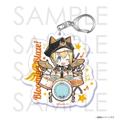 흰색 고양이 프로젝트 Blooming Blaze ~ 피어 록킹 걸스 ~ 미니 애니메이션 아크릴 열쇠 고리 마르 코로뿌라