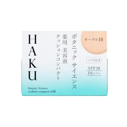 시세이도 HAKU 하쿠 보타닉 사이언스 약용 미용액 쿠션 콤팩트 오클 10 리필용 12g