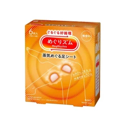 카오 메구리즘 증기 다리용 시트 무향 6장입