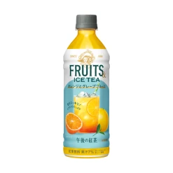 기린 오후의 홍차 FRUITS & ICE TEA 오렌지와 그레이프 후르츠 500ml