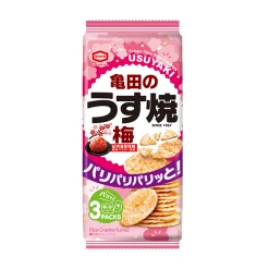 카메다제과 얇게 구운 센베이 매실맛 70g